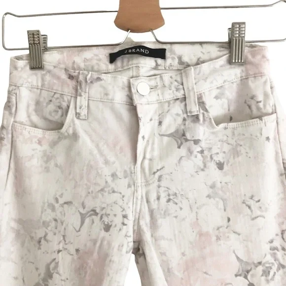J Brand Jean Super Skinny Ghost Rose Floral Size 25 - Picture 5 of 11